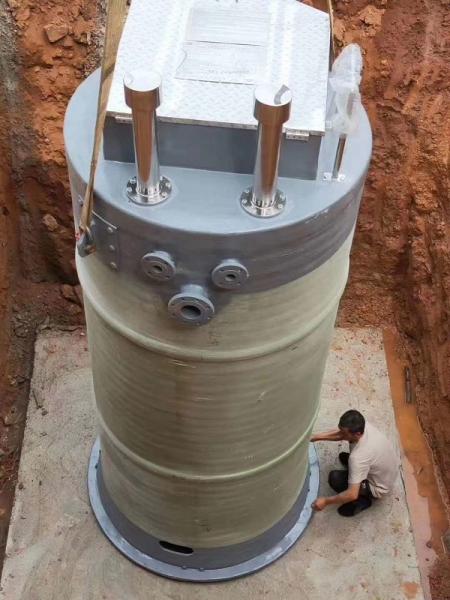 昌吉州峨眉山一体化提升泵安装